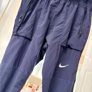 Nike Dark Blue Joggers with White Logo